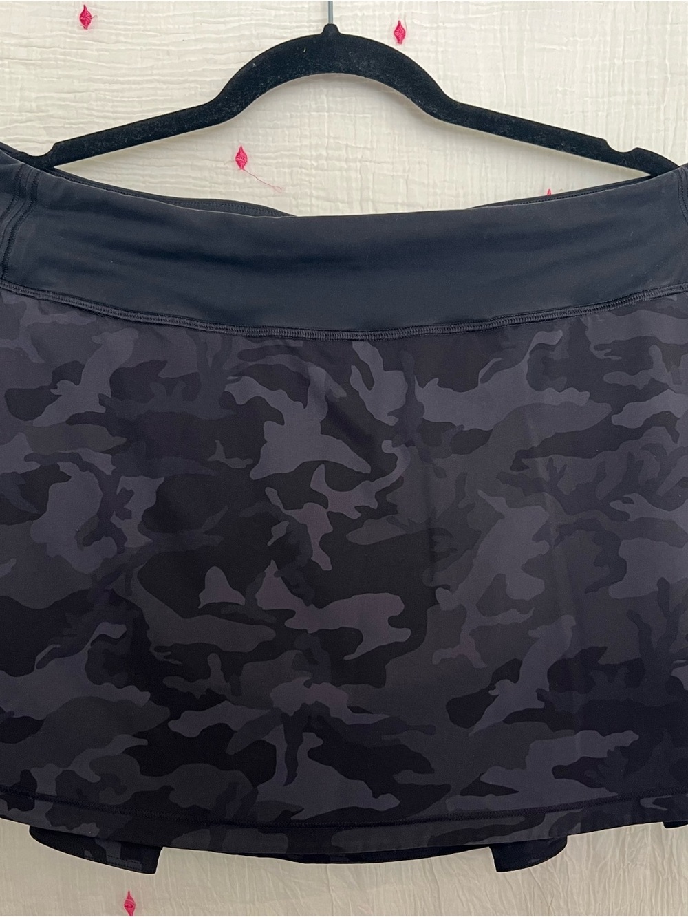 lululemon athletica Black Camo Skater Skirt